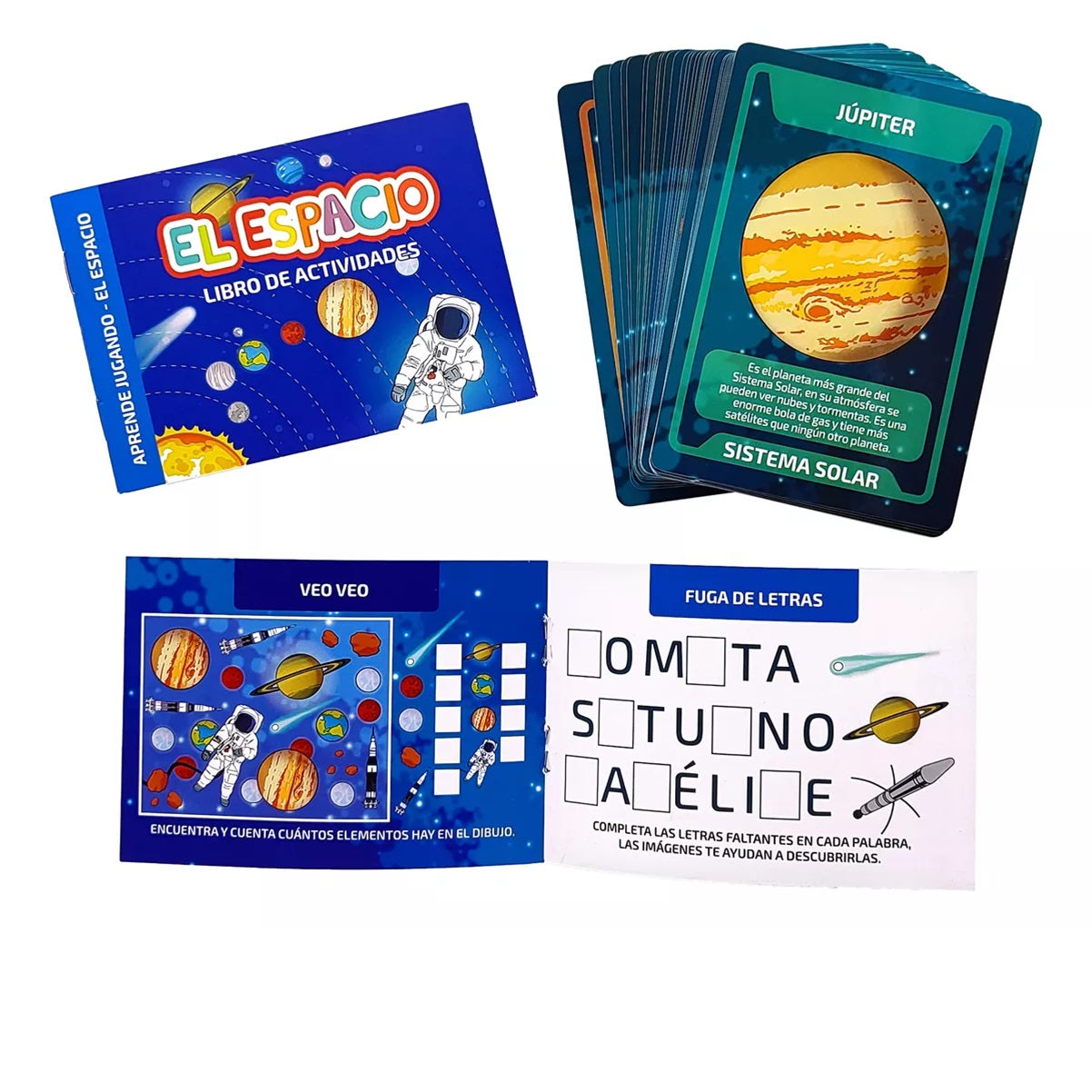 El espacio. Juego de cartas El espacio. Juego de cartas